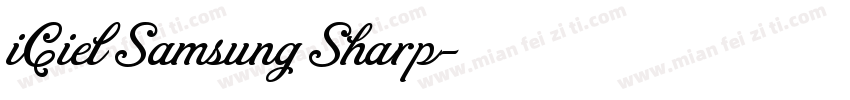 iCiel Samsung Sharp字体转换